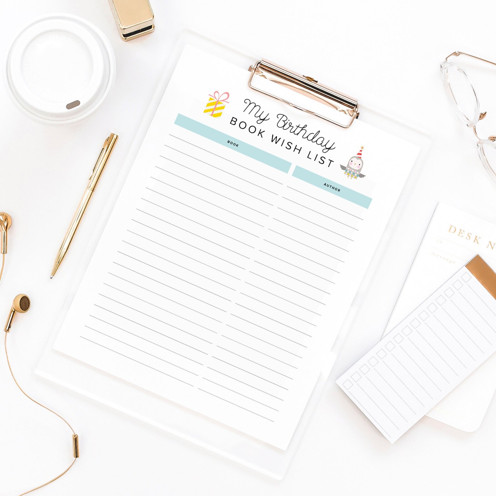 Birthday Book Wish List Printable — On Book Street